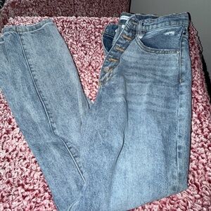 WeWoreWhat High Rise Light Blue Jeans